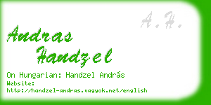andras handzel business card